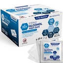 MED PRIDE Sterilní Alkohol Prep Pady, Antiseptická, 70% Isopropyl, Individuálně zabalené, Lékařský stupeň 2 Ply Wipes (200 Počet (balení po 1) bílé)