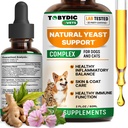 Natural Cats & Dog Yeast Infection Relief - Itchy Skin & Ear Treatment - Reducts Irritation & Relieves Svědění a alergie - Bylinné léky Kapky dodatek - Vyrobeno v USA
