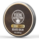 Viking Revolution Sweet Tobacco Beard Balm - Tabák Scentted Beard máslo s Argan Oil & Jojoba Oil - Měkké a vlhké vousy pro muže (2oz, 1 balení)
