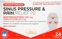 Rite Aid Sinus Pressure and Pain Reliever PE, Non- Drowsy - 24 Tablet CLAS124; Sinus Relief CLAS124; Nasal Decongestant CLAS124; Studená medicína pro dospělé CLAS124; Alergie Medikace CLAS124; Alergie Relief CLAS124; Mucus Relief