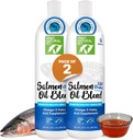 Pouze přírodní Pet Wild Aljašský losos olej pro psy a kočky - Omega 3 & 6 dodatek pro zvířata v zájmovém chovu - EPA & DHA rybí oleje, Všechna přírodní společná podpora, Podporovat zdravou pleť, Coat & Heart - 20 Fl Oz (Balení 2)