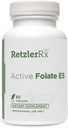 HormoneSynergy Active Folate ES - 5- MTHF - 10,000 mcg (10 mg) per Serving - 5- MTHF (as 5- methyltetrahydrofolát) - Bioactive Folát as Quatrefolic ® - 60 Veg Caps