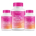 Pink Stork Total Prenatal, Probiotic & Methylfolát - Těhotenství Wellness Bundle