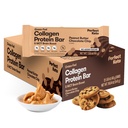 Perfektní Keto kolagen protein Bar, Gluten Free Grass Fed kolagen + MCT Olej, Nízké sacharidy, No Cukr Přidáno, High Protein Snacks, Keto dietní potraviny, 13g protein, 18g tuk, 3g čisté sacharidy, arašídové máslo Chocolate Chip, 12 Bary