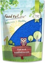 Potraviny pro živé modré Spirulina Powder, 4 Ounces - Čisté syrové modro-zelené řasy Extract, Kosher, Vegan, Non- ozářené, bohaté na fykocyanin, Great for Juices, Smoothies, Shakes, Drinks, a potravinářské zbarvení