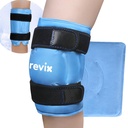 REVIX 19 "Extra velké Knee Ice Pack Wrap kolem celého kolena, opakovaně použitelný gel studené balení pro nepohodlí a post- cvičení únava, studené komprese, zvýšení pohodlí a zotavení