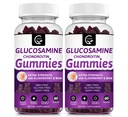 Glukosamine Chondroitin Gummies s MSM & Elderberry Extra Strength - Podpora flexibility, Antioxidační imunitní podpora doplněk pro dospělé, muže a ženy - 60 Chondroitin Gummies (2 Pack)