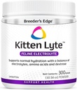 Breeder 's Edge Kitten Lyte, Electrolyte dodatek pro koťata a ošetřující kočky, podporuje hydrataci, energii a obnovu, kuřecí polévka Flavor, 300g