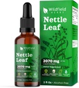Stinging Nettle Leaf Extract Drops 2000mg (Urtica dioica L.) Bylinný dodatek Absorbs lepší než Kapsle, 1 měsíc Dodávka, 84 Služeb, Alkoholicko-Volný tinktura - 2 Oz, balení po 1