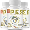 Palmitoylethanolamid s Luteolin & Turmeric - Mikronizovaný Pea dodatek - USA Made - 180 Tablety