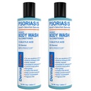 Dermassolve Medicated Psoriasis Body Wash - 2- Pack (8.0 oz každý) - osvědčené poskytnout úlevu od Psoriasis, Eczema & Seborrheic Dermatitida, Doktor Doporučený pro suché, ltchy, červená, Flaky, šupinatá kůže