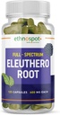 Plné spektrum Eleuthero Root Kapsle - Sibiřský ženšen - Zvyšuje fyzikální Stamina & Duševní ostražitost - Podporuje imunitní systém - Vylepšený Eleutheroside Profile - Všechny přírodní - 125 Vegan Kapsle