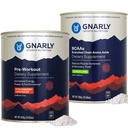 Gnally Nutrition Gnally Preworking Strawberry Lemonade Caffeine Free (14.82oz) BCAAs Lemon Lime (10.58oz)