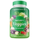 Superfood MD Veggies Dodatek - 90 Veggie Kapsle - Podporuje energetické úrovně, Beta karoten, Vitamíny a minerály - Soy Free - 90 Počet