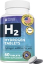 Intenzivní vodní vodík Vodní tablety s hořčíkem, H2 doplňky Podpora normální energie, mozek, kognitivní zdraví, Non- GMO & gluten zdarma - 60 Služeb