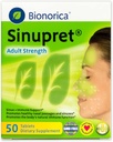 Sinupret síla dospělých Sinus + imunitní podpora všechny přírodní, rychle působící Bylinné Nasal Passage & Imunity Boost doplněk s Verbena & Starší květina - 50 tablet (balení po 2)