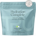 Doplňky TRU Hydration Complete BCAA, Aminokyseliny na bázi rostlin + růžová himalájská sůl, Electrolytes & L- karnitin, Vegan, Nulové kalorie, Žádná umělá sladidla, 24 Servings, Green Apple