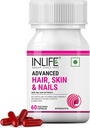 Biotin Advanced Vlasy Kůže & hřebíky Dodatek s Multivitamin Minerály Aminokyseliny pro péči o vlasy - 60 Vegetariánské kapsle