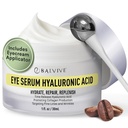 Kofein pod okem krém pro tmavé kruhy, Puffancy, vrásky, sáčky pod okem & jemné linky s Retinol & Multi- Peptidy - záblesky, hydratace a revitalizace pro ženy & Muži, 30ml
