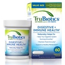 TruBiotics Probiotika pro stravitelné a imunitní zdraví, Podporuje Regularitu a pomáhá zmírnit abdominální diskomfort, plyn a nafouknutí, 2 Klinicky studoval Probiotické Strany, Plus Prebiotika, 60 Kapsle