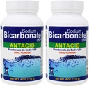 Bikarbonát sodný Antacid Perorální prášek USP 4 oz .2 Lahvičky