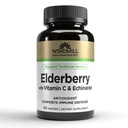 Větrný mlýn Elderberry s vitaminem C & Echinacea Kapsle 60 Ea