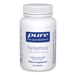 Čisté Enkapsulace Pantethine current 124; Hypoalergenní dodatek podporuje zdravý lipidový metabolismus a kardiovaskulární funkce current 124; 60 Kapsle