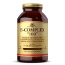 Solgar B-Complex "100", 250 Zeleninové kapsle - Podpora nervového systému - Podporuje energetický metabolismus - Non- GMO, Vegan, Gluten Free, mlékárenské zdarma, Kosher - 250 Služeb