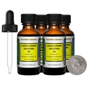 Lugol 's jód / 2% Solution / 4 Oz in Four Amber Glass Bottles / Free Droppers / USA