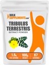 BulkSupplements.com Tribulus Terrestris Extract Powder - Tribulus Terrestris doplňky, Bylinný dodatek - Gluten Free, 1.5g per Serving, 100g (3.5 oz) (Balení po 1)