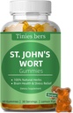 St John 's Wort Gummies 500mg, Cukr zdarma Gummies pro dospělé děti, Nejlepší Bylinky Gummies pro mozek a stres Relief, Non-GMO, Gulten Free, Vegan, Pectin, 60