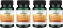 Swanson Folát 5- methyltetrahydrolistová kyselina - vysoká potence, Bioaktivní forma 800 mcg Dfe 30 Veg Caps (4 balení)