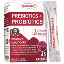 Zebora Probiotics-for-Women 100- Billion-CFU s prebiotika, D- Mannose & Cranberry pro stravovací, imunitní, feminin UT zdravotní podpora, Ultimate Probiotic Women 's Care, Soy & Gluten Free, 45 Packets