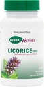 NaturesPlus Herbal Actives Licorice (DGL) 500 mg - 60 Kapsle, Balení 4 - Podporuje zdravou stravu a celkové well- Bytí - Vegetariánské, gluten zdarma - 240 Celkem