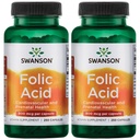 Swanson Folic Acid 800 mcg (1Vitamin 335 mcg Dfe Folát) 250 tobolek (2 balení)