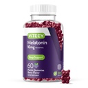 Viteey Melatonin Gummies 10mg - Spánkové gumy pro dospělé Extra síla melatonin - Vegan, GMO zdarma, gluten zdarma - 60 Počet