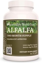 Remedy 's Nutrition Alfalfa - 1000 mg, 60 Vegan Kapsle Bylinný doplněk stravy - Dva měsíce Dodávka