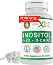 Genex Perceps 40: 1 Myo- Inositol 2000mg D- Chiro Inositol 50mg (60 tablet) Podporuje rovnováhu hormonů a ovariální funkce - Vegan, Gluten Free, Non- GMO (30 denní dodávka)