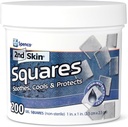 2nd Skin Dressing 1 "Squares (200 Count) - Blistrové Pady pro nohy a tělo - Cool Gel Relief Patches - 95% vodní formule - Non- Stick Chafing Protection - Přenosná první pomoc pro atletiky a turisty
