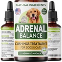 Аdrеnаl Balance for Dogs and Cats - Cushings Treatment for Domestic, Аdrеnаl Support w / Ashwagandha, Licorice Root, Rhoddiola Rosea - Nejlepší Cushings Treatment for Dogs - 2oz Harmony Herbal Drops
