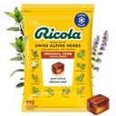 Ricola Původní Herb kašel Kapky, 115 Počet, Kašel Suppressant & Hrdlo Relieving Kapky s přirozeně sourced Menthol, Pleasing Bylinná chuť pro kašel & Krční podráždění Symptomatická úleva