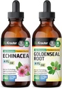 BIO KRAUTER Echinacea tinktura 4 Fl. Oz. & Goldenseal tinktura 4 Fl. Oz.