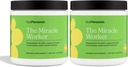 Miracle Worker Magnesium Práškový dodatek: Snížit stres a zlepšit kvalitu spánku a regulace při zmírnění svalové křeče, Jahodové aroma, 60 Služeb Celkem, 2 Pack