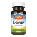 Carlson Labs E- Gems Přírodní vitamin E, 400 IU, 60 Softgels