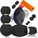 aZengear opravy Záplaty - vodotěsné, Self- Adhesive, Teard- Cold- Heat- Resistant Polyester Fabric to Fix Down Jacket, Puffer, Snowsuit, Shoe, Stant, PVC, Oblečení, Ponorné (Black)