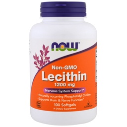 Foods Now Foods, (2 balení) Lecitin, 1200 mg, 100 Softgels