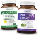 Střevní stráž & Gut Complex (2-Month Supply) Gut Guard Combo - Střevní stráž (120 Kapsle) Potenciální přírodní vzorec & Gut Complex (120 Kapsle) Přírodní Candida Podpora - All- in- one Podpora