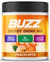 Morning Buzz Energy Drink Powder - Energy Boost Drink Mix - Sugar- Free Energy with Antioxidants - Morning Kickstart and Sports Nutrition Endurance Product - 30 Serings, Peach Rita, 8 Ounces