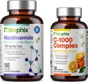 biophix B-3 Nikotinamid 500 mg 180 Vitamíny - Volný vitamín C- 1000 30 Tablety - Nikotinový amid Niacin Natural Flush- Volný vitamin- Podporuje zdraví kožních buněk