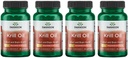 Swanson EFAs- Krill Oil - Maximální pevnost - 1 g, 30 Softgels (4 balení)
